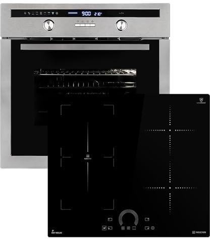 Cucina: 60cm Forno da incasso EB8013ED + 59cm Piano Cottura Induzione IH85901FZ | Rosticceria | Sensore di temperatura del nucleo | Griglia | Aria calda | Cassetti telescopici | SET8013IH592FZ