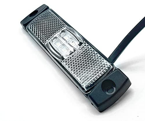 DOJA Barcelona | Begrenzungsleuchte 12v LED Licht Weiß | PACK 2 Positionsleuchten | Begrenzungsleuchten Anhänger Beleuchtung | LKW Zubehör Umrissleuchte Positionslicht, Seitenmarkierungsleuchte