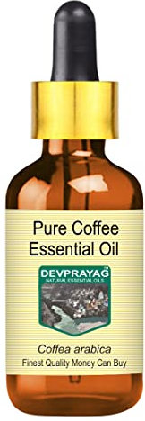 Devprayag Pure Coffee Essential Oil (Coffea Arabica) with Glass Dropper Natural Therapeutic Grade Steam Distilled 50ml (1.69 oz)