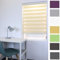 Moderne Tag-Nacht-Rollo 30 x 150 cm Sonnenschutz & Sichtschutz Rollo für Fenster, Zebrarollo Seitenzugrollo mit Bohren für Fenster, Beige