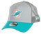 New Era Miami Dolphins NFL Two Tone Grau Türkis Verstellbare 9Forty A-Frame Trucker Cap - One-Size