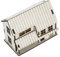 Milisten Miniature House Miniature Model Mini Kit Log Cabin Model Tiny Homes Log Cabin Kit Small Clock Doorbell Mini Crafts Home Decoration Mini Slide Knob House Beige