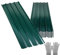 Tubiaz Trapezblech 12 Stück Profilblech 129x46cm, 7m² Dachblech wellblechplatten, Verzinkt 0,25 mm Rostresistent, mit Handschuhe, Dachblech Wellblech für Carport, Grün