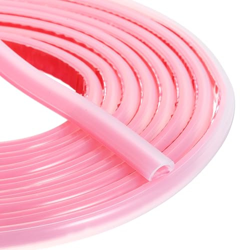 sourcing map Guarnizione per Porte, Nastro sigillante autoadesivo a forma di D, guarnizione in silicone per finestre, riempitivo per fessure del telaio della porta (1,59 cm L x 0,4 cm S, trasparente)