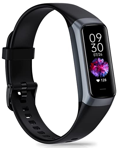 Bakoor Fitness Tracker with 24/7 Heart Rate Blood Oxygen Sleep Monitor, 1.10 AMOLED Touch Screen Step Trackers Watch, IP68 Waterproof Step Counter Pedometer for Women Men