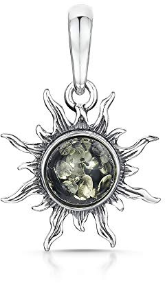 Amberta Kvinnor 925 Sterling Silver med Baltisk Bärnsten – Solhänge