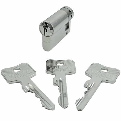 WILKA Normalprofil Halbzylinder - Einzelschließung - inkl. 3 Schlüssel (VS 10/40)