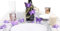 Christmas Concepts® 10 White Batteriebetriebene LED-Leuchten mit 2,3 m Kabel - Weihnachtsbeleuchtung - Partybeleuchtung (Lila Schmetterlinge)