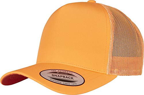 Flexfit Unisex-Adult 6506NT-Neon Retro Trucker Baseball Cap, Neonorange, one Size