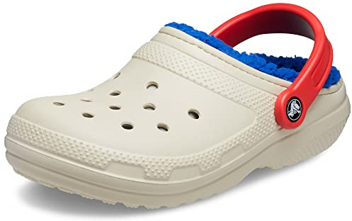 Crocs Classic Lined Clog, Zuecos Unisex adulto, Colores de Huesos, 39 EU