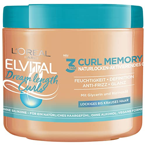 L'Oréal Paris Elvital Dream Length Curl Memory Feuchtigkeitsmaske, 400 ml