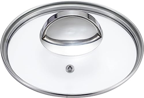 BAZAC Grytlock hem med metallhandtag, kastrullock ersättning med justerbart ångurladdningshål Generell användning för hushållsvok-14 cm