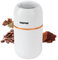 Geepas Coffee Grinder 80 g Capacity | Stainless Steel Bowl & Double Blades | Electric Dried Spice Nuts Herbs Beans Coffee Grinder | Small Fixed Mill with Transparent Lid | 2 Year Warranty, 200W, White