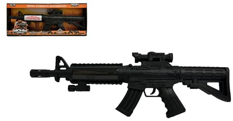 Mitra Giocattolo con Luci e Suoni cm 50 Fucile Giocattolo Bambini Mitra Pistola Giocattolo Mitra M4 Gioco con Luci e Suoni Mitragliatrice Giocattolo per Bambini a Batteria Gioco Fucile Mitragliatore