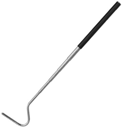 Gancho de serpiente de acero inoxidable de 27 pulgadas, herramienta de agarre retráctil para reptiles y mascotas, herramienta de manejo extensible