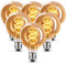 Edison Vintage Glühbirne E27, E27 LED Vintage Dimmbar 4W Retro Glühbirne LED Filament Lampe Warmweiß Ideal für Nostalgie und Retro Beleuchtung im Haus Café Bar - 6 Stück (G80 HPS)