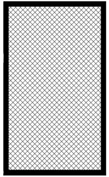 Rejilla Metálica Para Pared, Resistente, Ideal Para Exhibiciones Minoristas, Chimeneas, Protección Contra Chispas, Malla Decorativa De Hierro Forjado Y Divisor De Malla. -(Black-C,30x40cm/11.81x15.74i