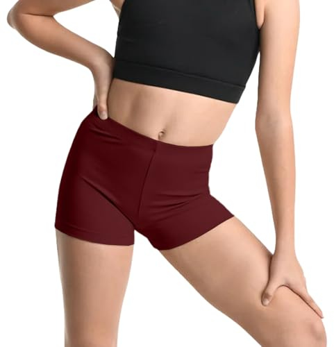 NetSetUK Girls Cycling Shorts - Kids neon Microfiber hot Pants Stretchy Comfortable fit Girls Shorts for Yoga, Ballet, Gymnastics, School & Sportswear