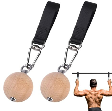Zegaqae Klätterbollhandtag | 2- fitnesshandtag, halkfri handtränare | för pull up skivstång och underarmsträning