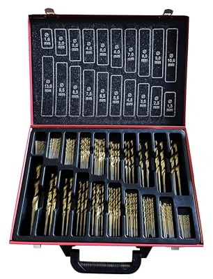 202 Piece Cobalt Drill Bit Set (HSS-Co/Inox) HSS Metal - Designed for Stainless Steel