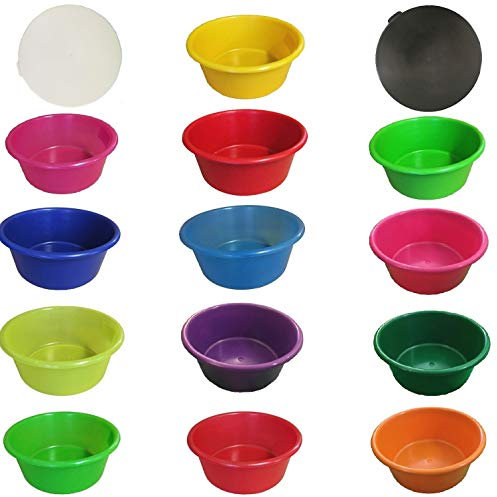 NETPROSHOP Schüssel Müsli Schale 5 Liter auf Wunsch mit Deckel Lebensmittelecht, Farbe:Hellgruen