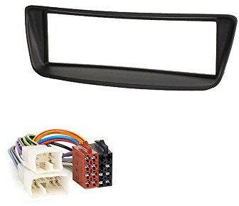 Audioproject A230 - Set mascherina per vano autoradio da incasso per Toyota Aygo, telaio da incasso, colore nero