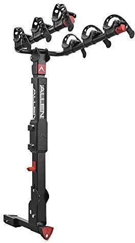 Allen Sports Premier Locking Quick Release 3-Bike Carrier for 2 in. and 1 1/4 in. Hitch, Model QR535 , Black