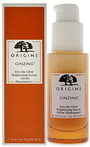 Origins GinZing Glow-Boosting Vitamin C Serum with Caffeine & Ginseng | Glattere Haut und weniger sichtbare Poren