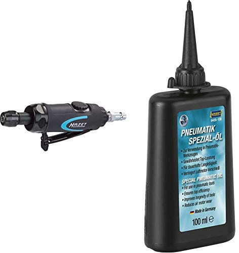 Hazet 9032N-1 Stabschleifer, gerade & 9400-100 Pneumatik-Öl, Füllmenge: 100 ml