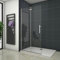 Aica Sanitaer Cabina de Ducha 2 Hojas Plegables Vidrio Templado con Tratamiento Antical, 96x185 cm, Cromo, Modern, Frameless