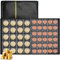 250 Taschen Coin Album,21.8x16.8cm Münzsammlung Album,Sammelalbum für Münzen,10 Seiten Münzsammlung Münzalbum,Sammler Münzalbum,Münz Sammelalbum,für Münzen,Briefmarken,Marken,Medaillen,Abzeichen