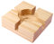 ALLAVA Kerzenständer Geschenke, Stövchen für Teekanne, Teelichthalter Holz, 15x15 cm Handgemachtes Stövchen für Teekanne Speisen Teekannenwärmer, Tee Stövchen Groß, Robustes Teestövchen aus Holz