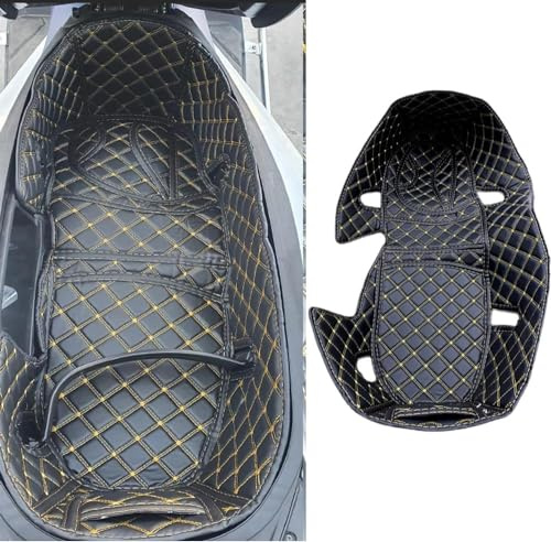 Moto para Forza350 Forza 350 250 300 ADV350 NSS350 Forza300 Accesorios de almacenamiento del asiento tronco funda cojín Pad equipaje carga Box Felpudo (Beige)