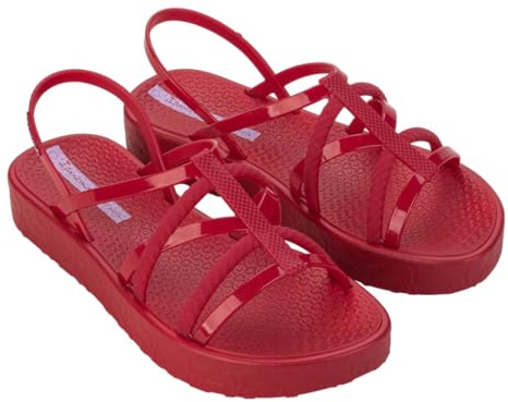 Ipanema Diversa - Sandalias planas para mujer, color rojo, rojo, morado, talla 40 EU, Rojo Rojo Púrpura, 40 EU