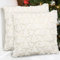 LAMEK 2 Stück Weihnachtsbaum Kissenbezug 45x45 cm Weihnachten Baum Kissenhülle Weihnachts Kissen ohne Spruch Christsbaum Dekorative Sofakissen Weihnachtsdeko für Schlafzimmer Wohnzimmer, Weiß+Weiß