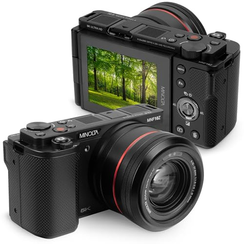 Minolta MNF10Z 72MP 5K Ultra HD Digital Camera with 10x Optical Zoom
