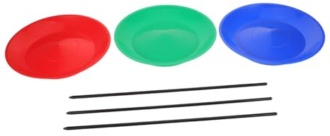 WEKAMOS Platos Giratorios para Malabares con Palos Plástico para Entrenamiento Sensorial y Coordinación -Mano Accesorios para y Fiesta Infantil