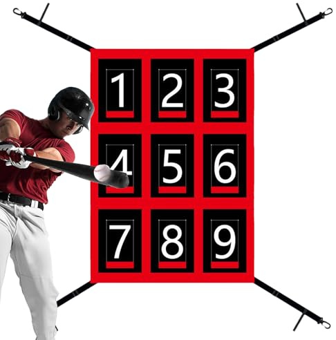 Filet Lanceur Baseball Zone De Strike Robuste Étanche Portable Montage
