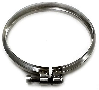 Fascetta di bloccaggio canna fumaria DN 120 tubo acciaio inox 316