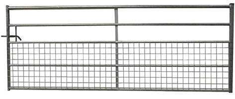 Ruby Half Mesh Galvanised Field Farm Entrance Security Gate Dog Lamb Safe 3ft-10ft (2.135m (7ft))