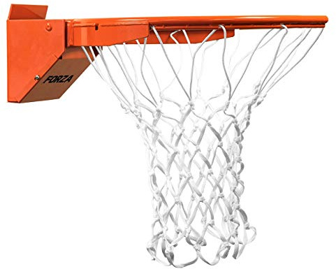 FORZA Basketball Heavy-Duty Flex Hoop - Indoor & Outdoor Flex Rim Basketball Ring and Net | Standard Wall Mount
