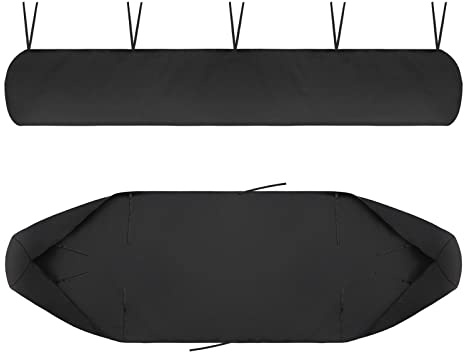 Funda Protectora Toldos, 420D Oxford Tarpaulin Awning Bolsa de Almacenamiento Solar Impermeable contra la Nieve de Polvo, para Patio Cubierta Retráctil, Jardín Al Aire Libre y muebles (Negro, 4M)