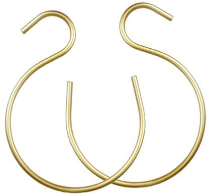 LALADEFIEE 2 Pz appendiabiti organizer sciarpe portacinture Organizzatore di sciarpe e cravatte appendere borse clothes rack gancio per cintura grucce per cravatte Lega di alluminio Golden