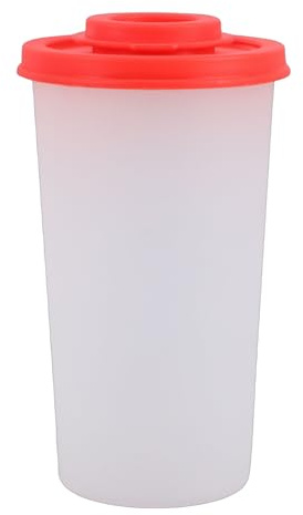 Changor Bottiglia Shaker per Condimenti in Plastica Dispenser Ermetico Portatile per Campeggio Picnic All'aperto Rosso 5,5 X 9, Cm 1 unità