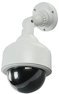 ELEAR™ 1 X Fausse sécurité fictive Caméra CCTV imperméable à l'eau IR LED Lumière clignotante Clignotante Surveillance intérieure extérieure