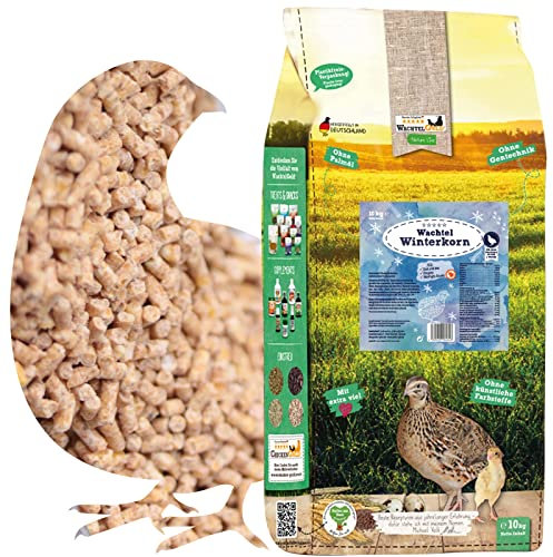 WachtelGold® Winterkorn 10 kg – Hochwertiges Wachtelfutter mit Anti-Milben-Komplex, Zimt, Anis & Oregano-Öl – Alleinfuttermittel für Herbst & Winter