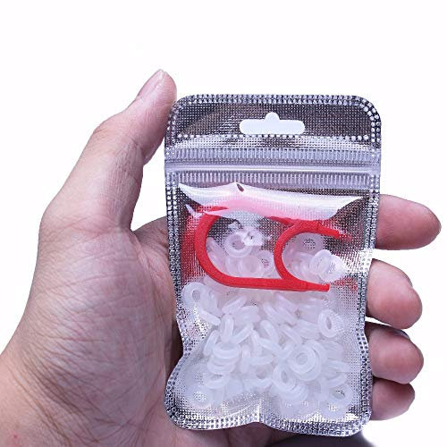 Sunzit Gummi O-Ring, 108 Stück Tastenkappen Gummi O-Ring Schalter Schalldämpfer für Cherry MX Tastatur Dämpfer Key Cap O Ring Ersatz - Weiße