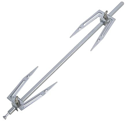 Juliyeh Forchetta per friggitrice ad aria in metallo forchetta per pollo arrosto con canne per spiedo di carne grigliate per casa, campeggio, picnic all'aperto e interni