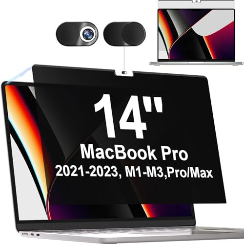Magnético Filtro de Privacidad Compatible con MacBook Pro 14 Pulgadas (2021-2024, M1-M4), Filtros de Pantalla MacBook Pro 14 Pulgadas, Privacy de Protector Pantalla para MacBook Pro 14 Pulgadas