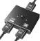 INF HDMI 2.0 Switch 2 in 1 Out 4K HDMI Splitter 1 in 2 Out, Hohe Auflösung und Bildwiederholfrequenz, die eine Gute Wärmeableitung, 12x6x2 cm, schwarz